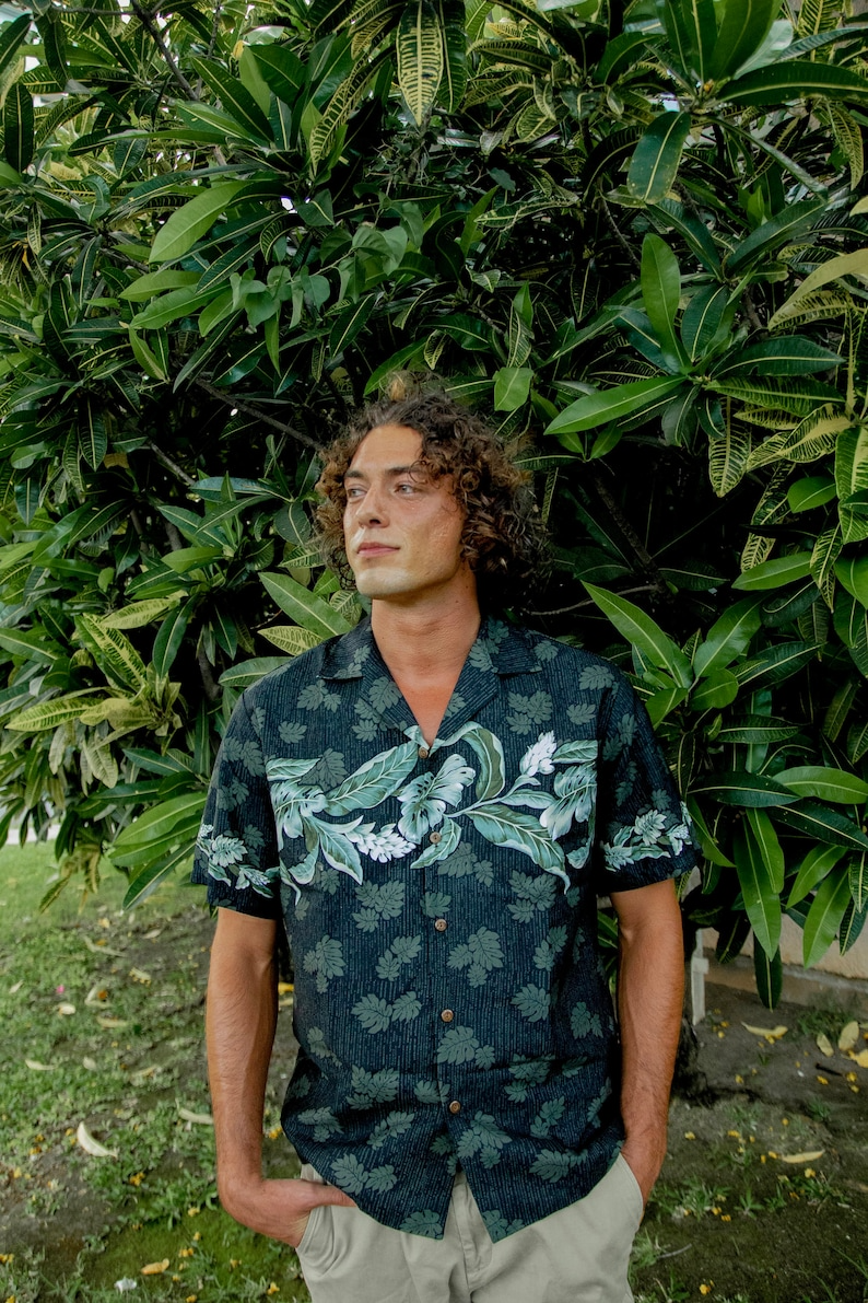 Hawaiianische Aloha-Shirts für Männer, Aloha-Shirt mit Lebkuchenmotiv