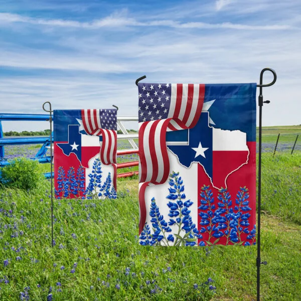 Drapeau de la fleur bleue du Texas