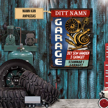 Garage Bilmekaniker - Klassisk metallskylt