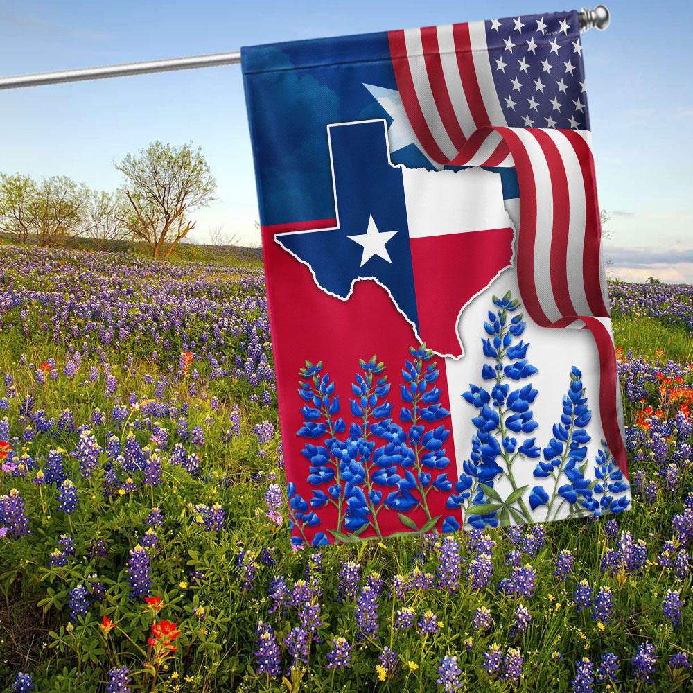 Texas Bluebonnet Flag