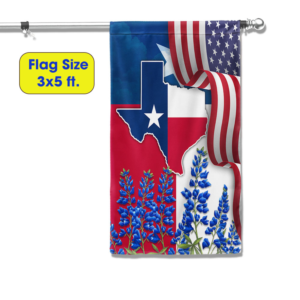 Texas Bluebonnet Flag