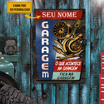 O que acontece na garagem - Sinal de métal classique