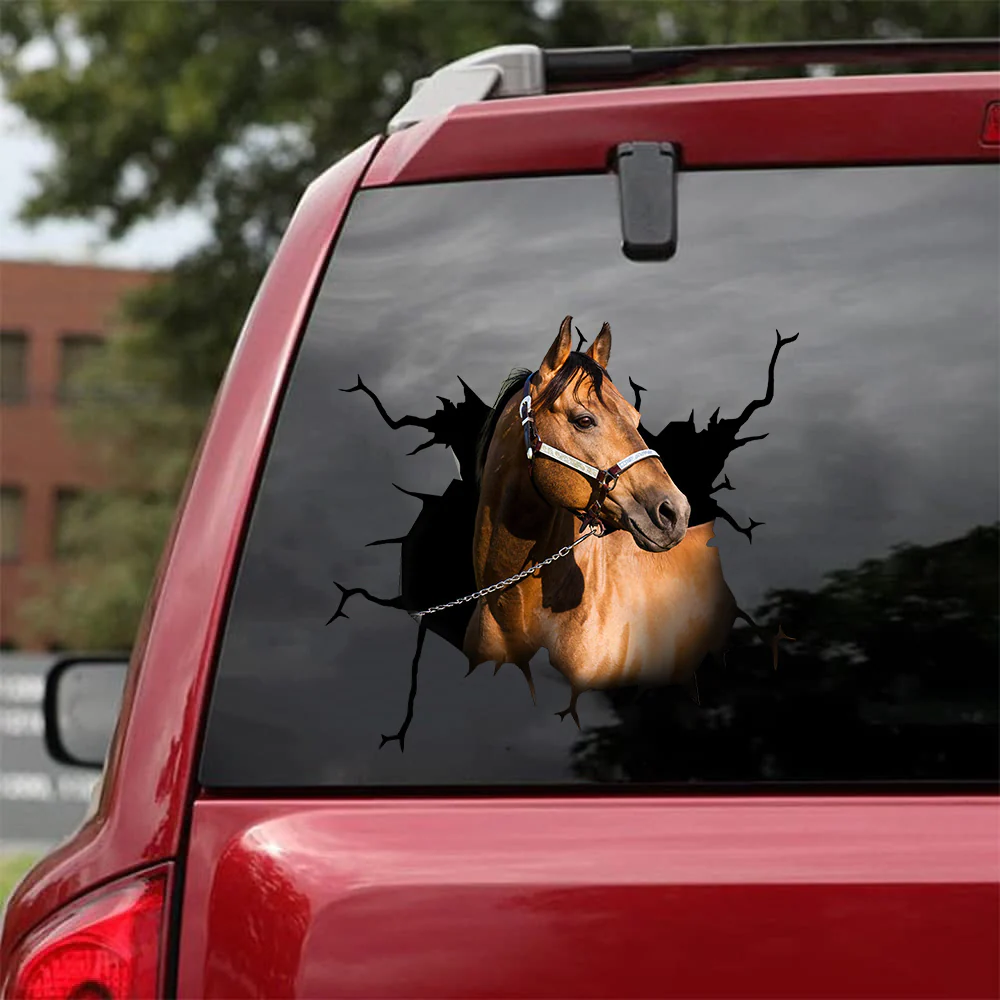 American Quarter Horse Crack Decal Items Super Cute Anime Car Sticker Bons cadeaux de fête des mères