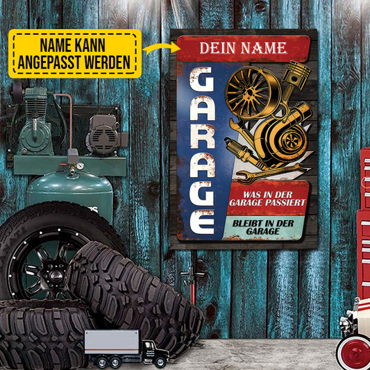 Automechaniker-Garage - Klassisches Metallschild