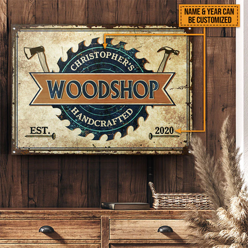 Carpenter Woodworking Hand Crafted Custom Classic Metal Signs