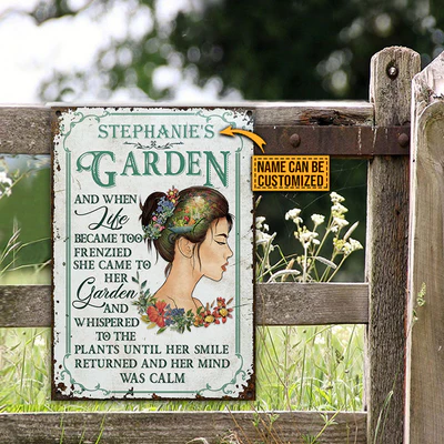 Personalized Garden And When Life Custom Classic Metal Signs