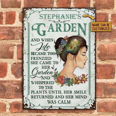 Personalized Garden And When Life Custom Classic Metal Signs