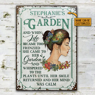 Personalized Garden And When Life Custom Classic Metal Signs