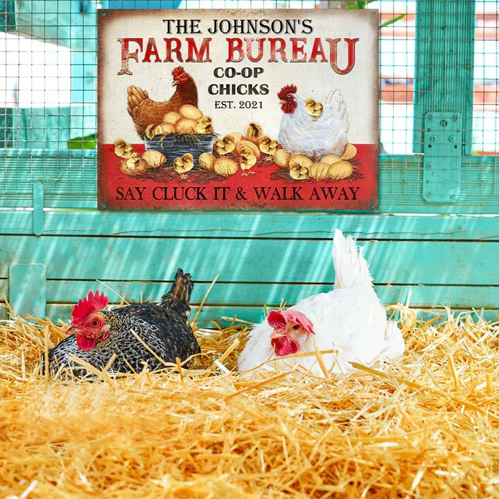 Bureau de ferme de poulet personnalisé Panneaux métalliques classiques personnalisés