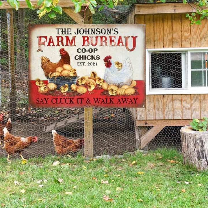 Bureau de ferme de poulet personnalisé Panneaux métalliques classiques personnalisés