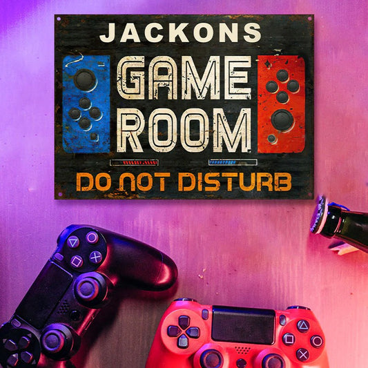 Personalized Gaming Room Not Disturb Customized Classic Metal Signs