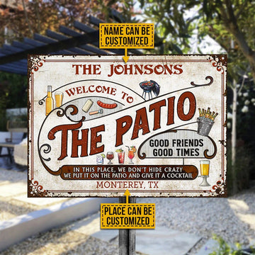 Patio personnalisé Grilling Red Don't Hide Crazy Custom Classic Metal Signs