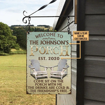 Personalized Porch Come Sit On The Porch Customized Classic Metal Signs