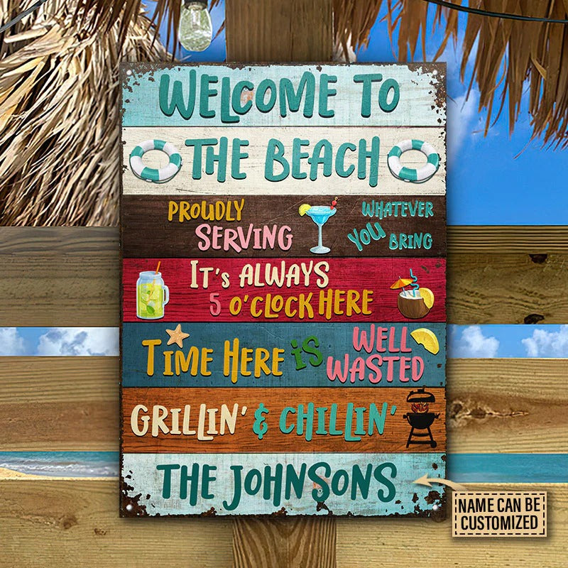 Have Fun Beach Signs Funny Handmade Signs On A Beach In The