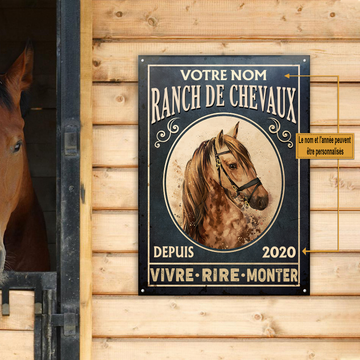 Ranch De Chevaux. Leben - Angeln - Montieren - Klassischer Metalllehrstuhl