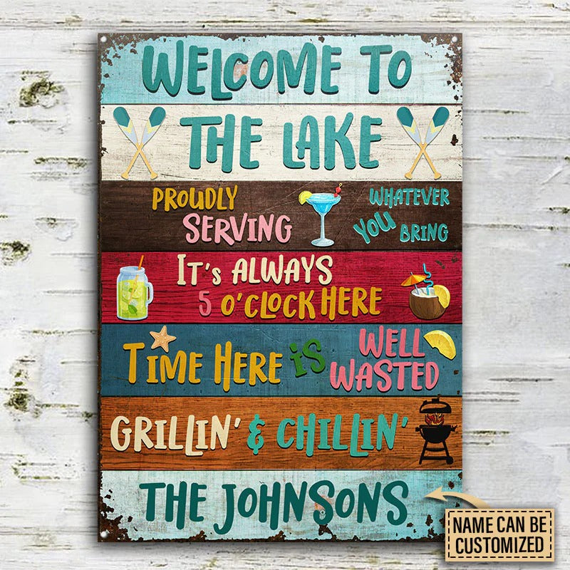 Lake House Proudly Serving Custom Classic Metal Signs