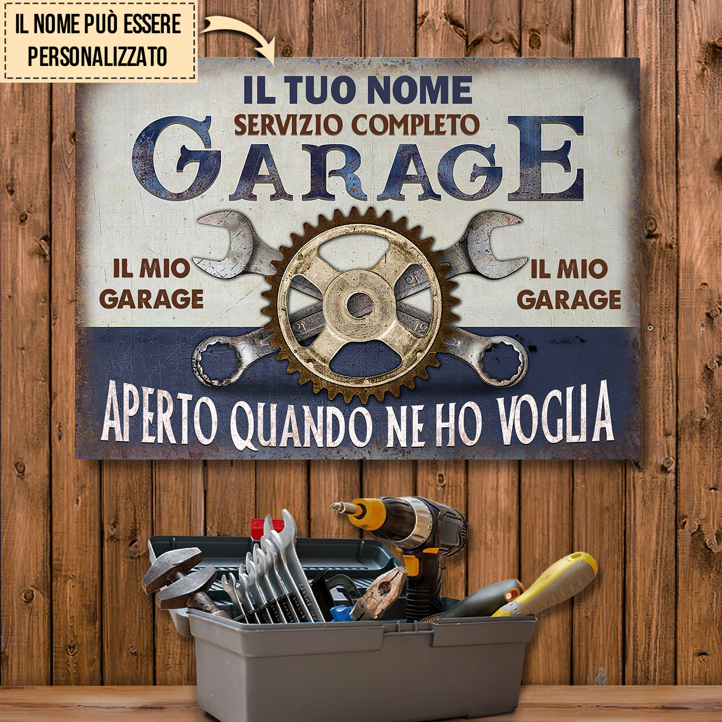 Servizio completo Garage - Classico segno di metallo