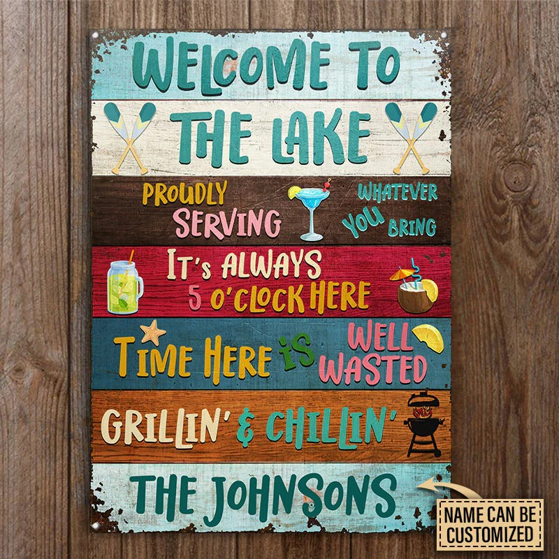 Lake House Proudly Serving Custom Classic Metal Signs