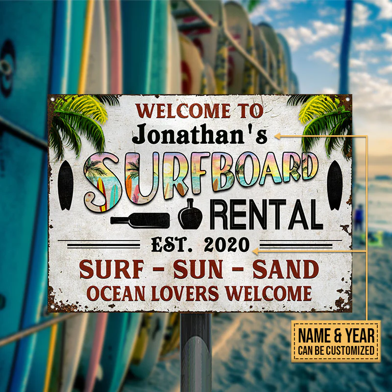 Surf Shack Surf Sun Sand Beach Custom Classic Metal Signs , Surf Shack ...