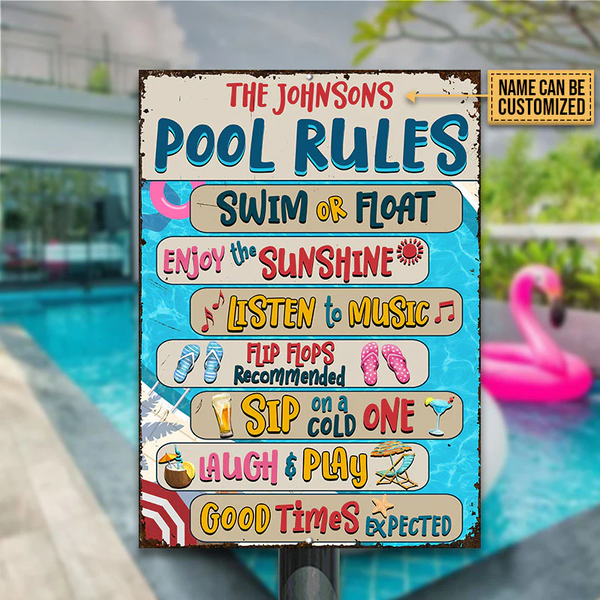 Inground Pool Sign Riders Swimming Pool Lane Signs